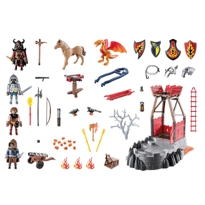 Playmobil - Burnham Raiders Lava Mine- 103 Pcs | 4Y+