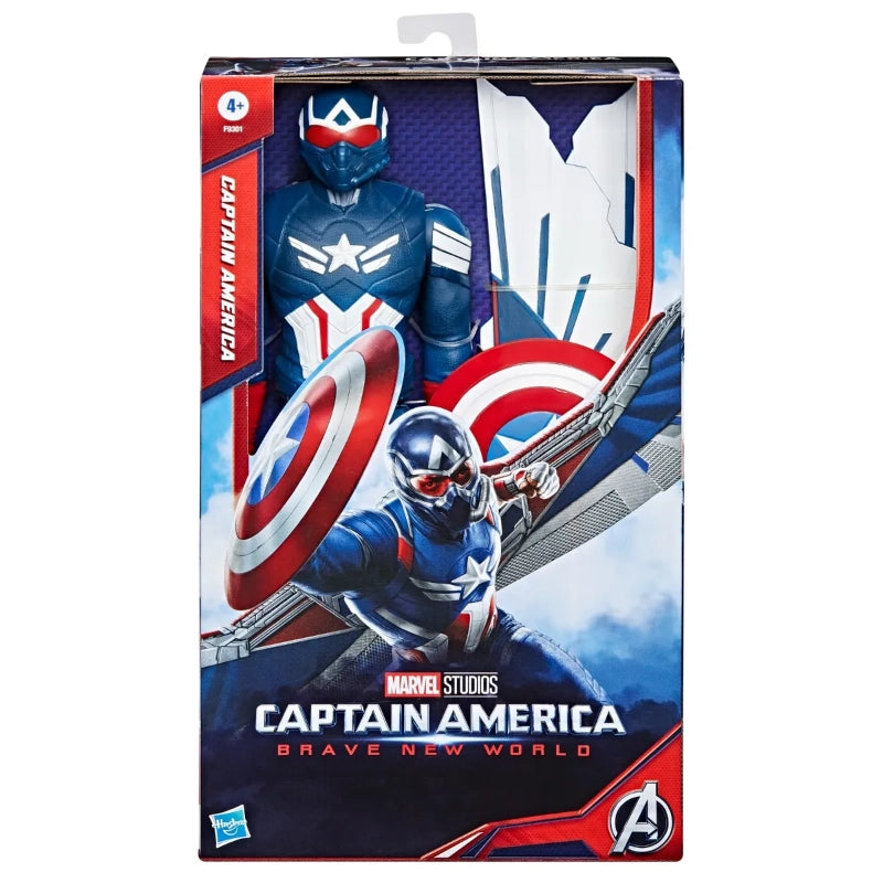 Marvel - Studios Captain America Brave New World, 12-Inch Deluxe Captain America Action Figure | 4Y+