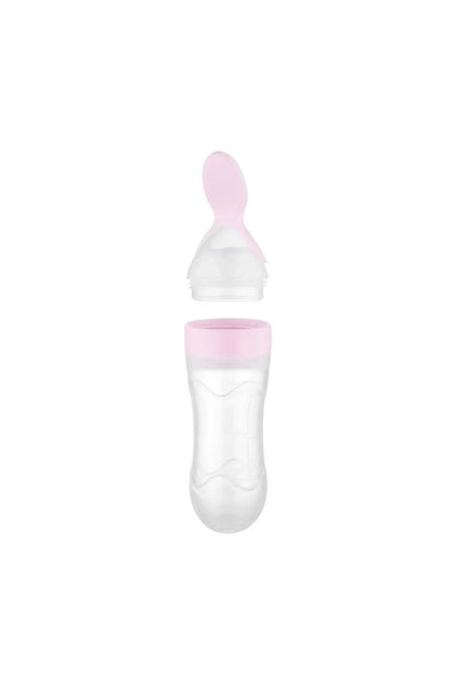 BabyJem Squeezing Feeding Bottle Pink