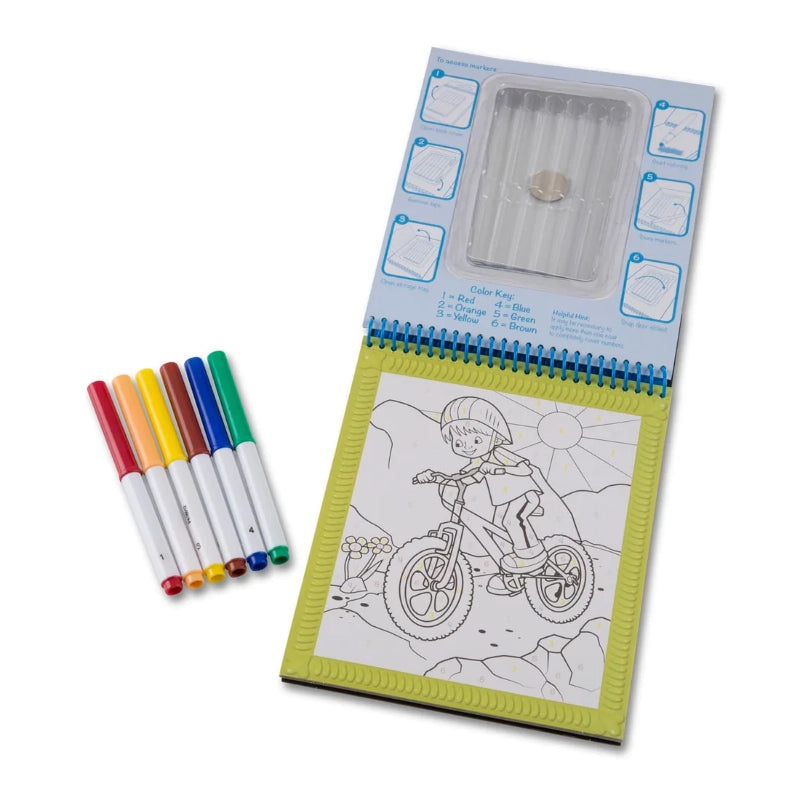 Melissa & Doug - Color by Numbers Coloring Pad- Blue | 5Y+