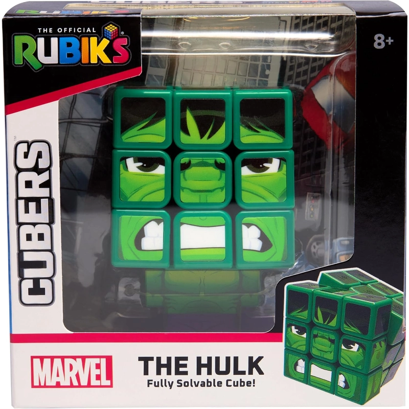 Spin Master Games - Rubik's Cubers Marvel Hulk | 8Y+