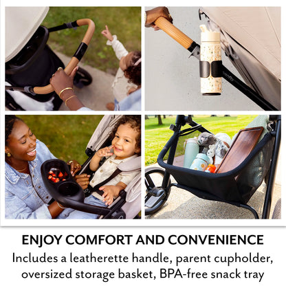 Evenflo - Pivot NXT Travel System with LiteMax NXT Infant Car Seat | Ebony Black