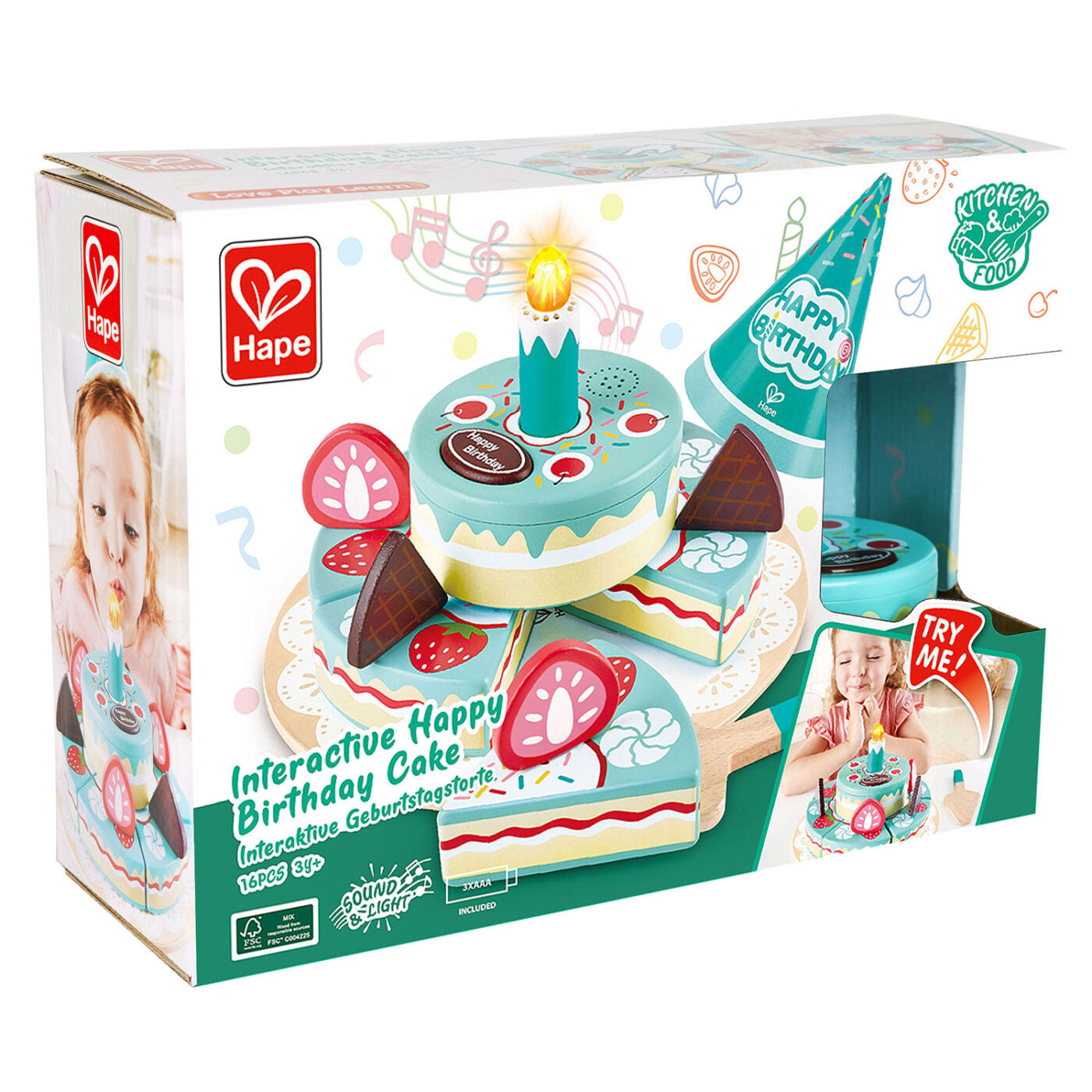 Hape - Interactive Birthday Cake Hape - Interactive Birthday Cake