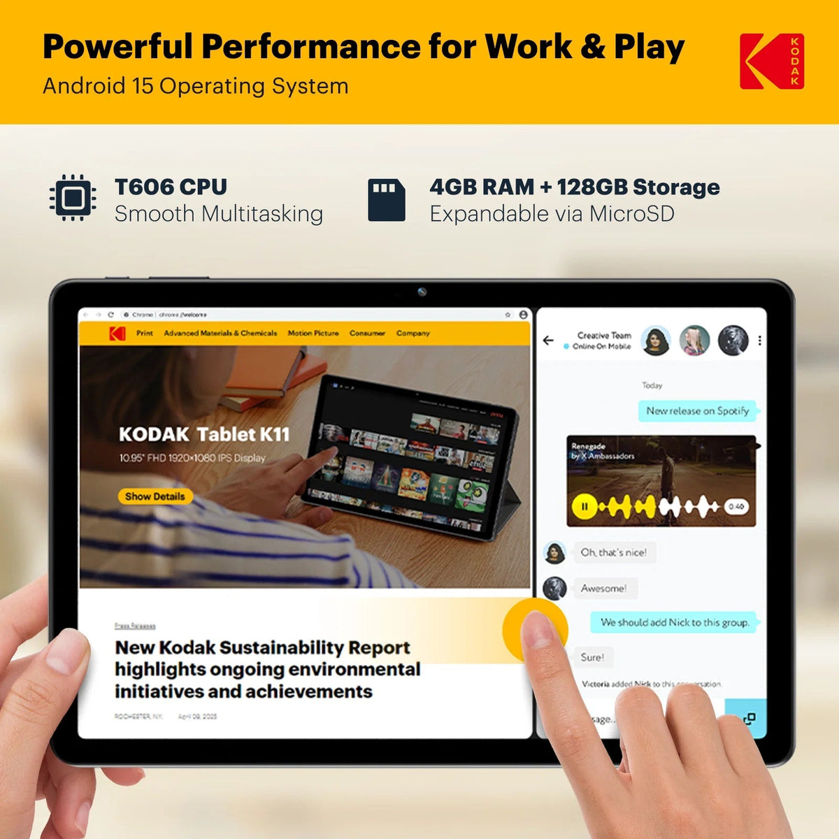 Kodak Tablet K11 — BambiniJO Jordan