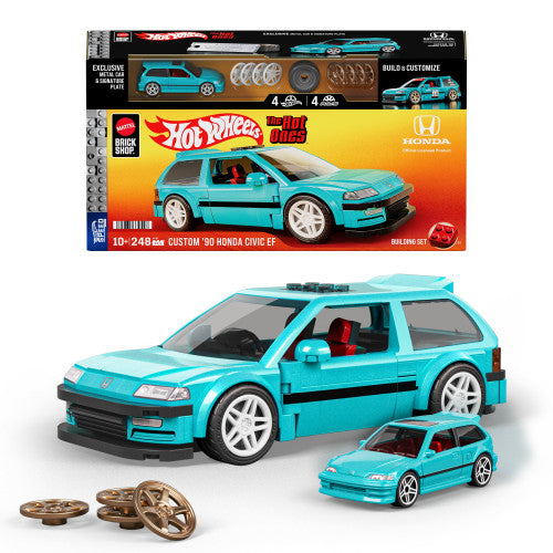 Mattel Brick Shop - Hot Wheels Custom '90 Honda Civic EF | 10Y+