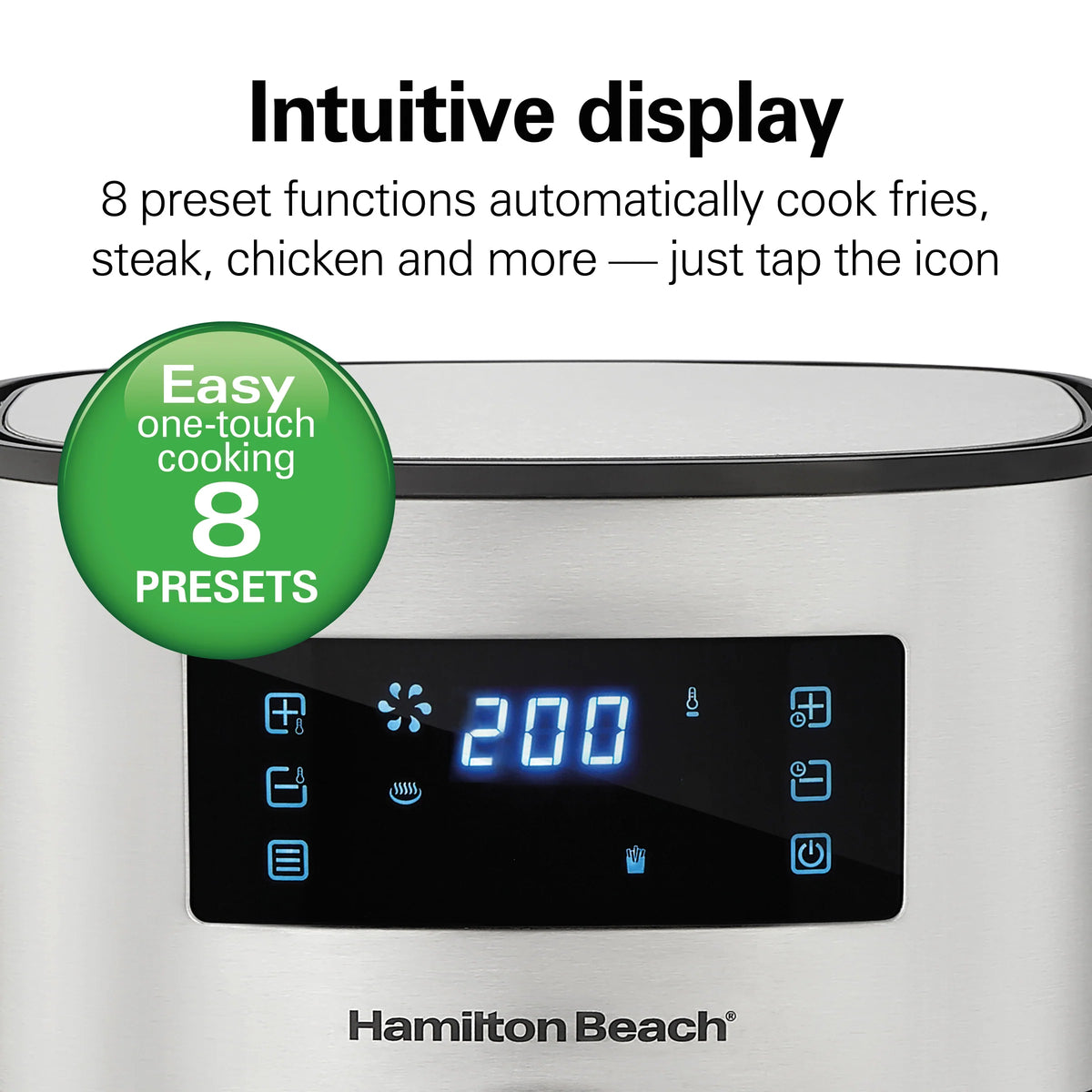 Hamilton Beach Digital Air Fryer with Nonstick Basket 5.6L, 1700 Watt Hamilton Beach Digital Air Fryer with Nonstick Basket 5.6L, 1700 Watt