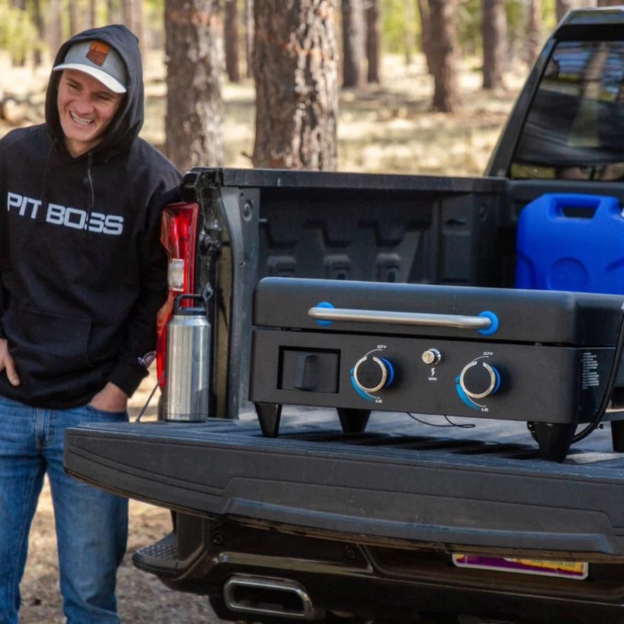 Pit Boss - Outdoor Gas Grill 2 Burner Griddle with Removable Top + Cover Pit Boss - Outdoor Gas Grill 2 Burner Griddle with Removable Top + Cover