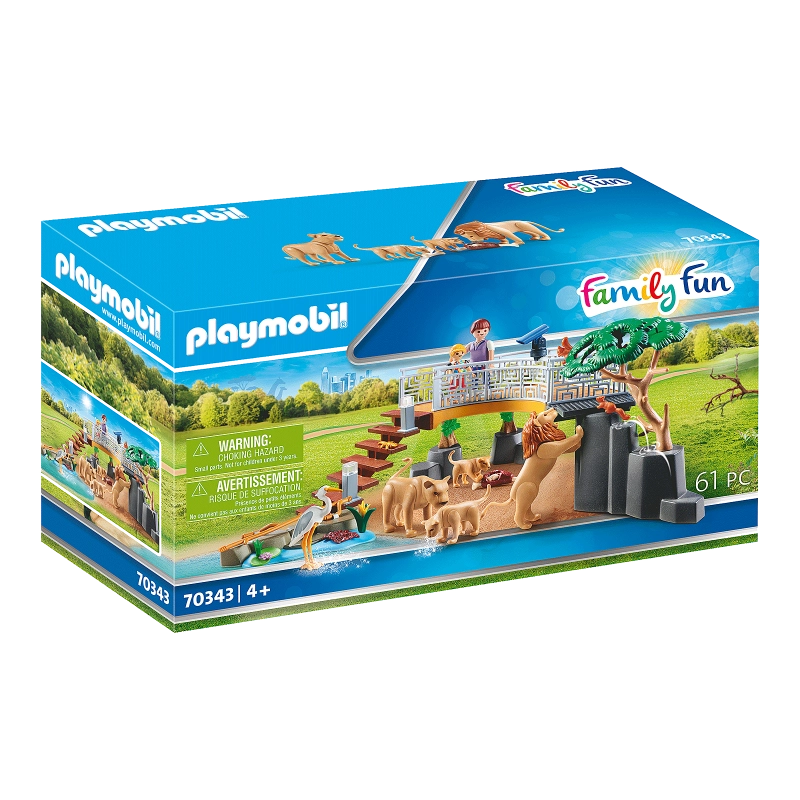 Playmobil - Outdoor Lion Enclosure- 61 Pcs | 4Y+