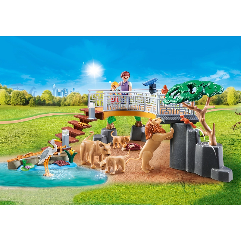 Playmobil - Outdoor Lion Enclosure- 61 Pcs | 4Y+