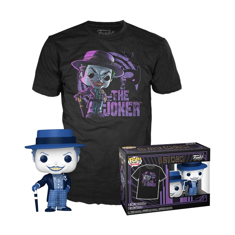 Funko - Pop & Tee! Heroes: Batman (1989)- The Joker (M) | 3Y+ Funko - Pop & Tee! Heroes: Batman (1989)- The Joker (M) | 3Y+