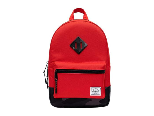 Herschel Heritage Kids Backpack in Fiery Red/Night Camo, toddler size