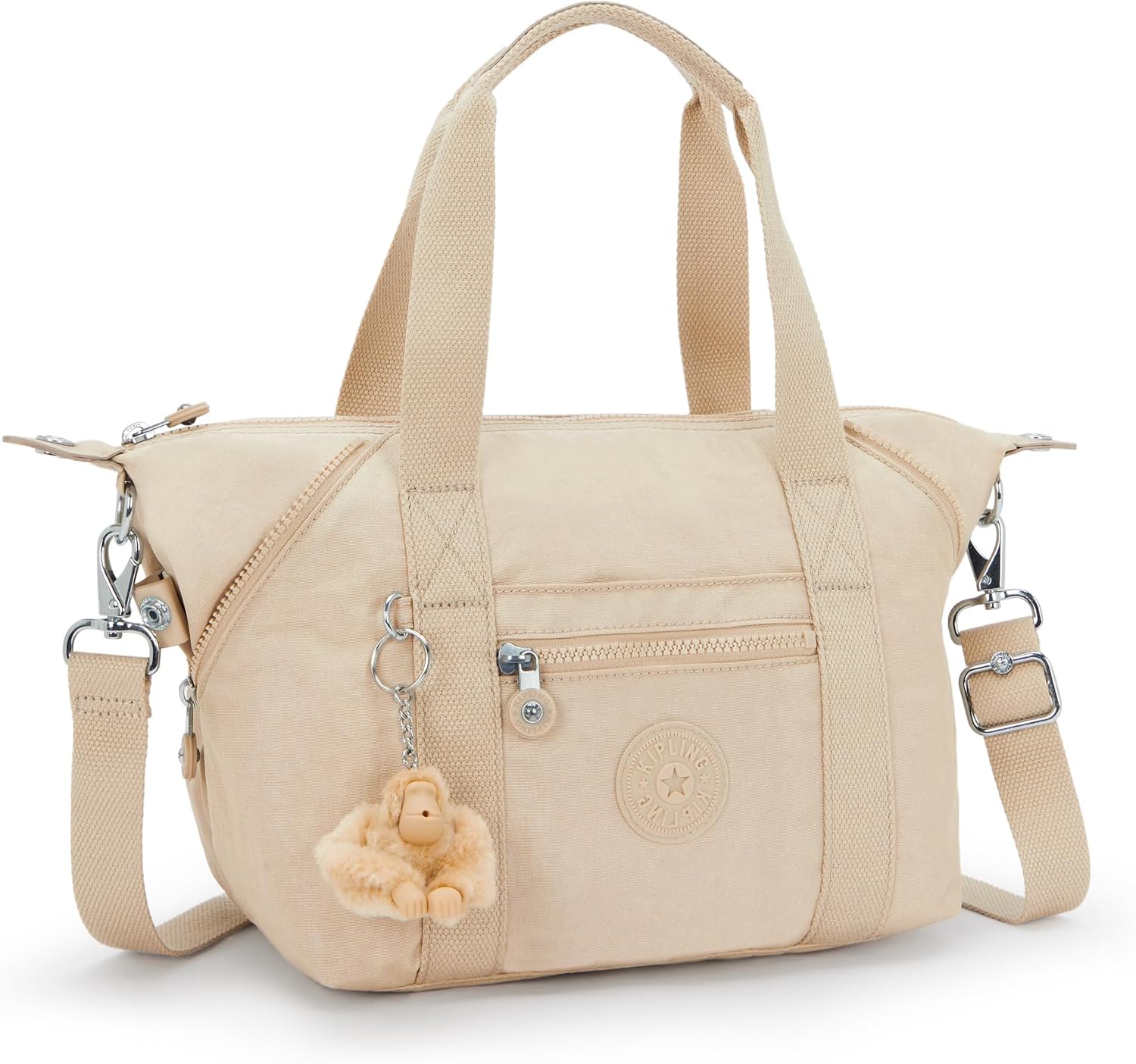 Kipling ART MINI Handbag Sparkled Beige - detail view