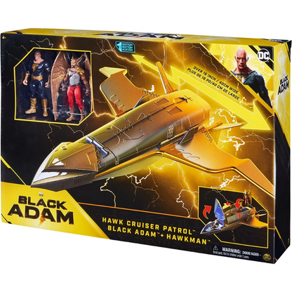 DC Universe - DC Black Adam Movie Hawk Cruiser with 4" figure Black Adam and Hawkman | 4Y+