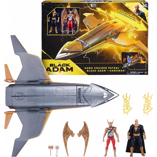 DC Universe - DC Black Adam Movie Hawk Cruiser with 4" figure Black Adam and Hawkman | 4Y+ — BambiniJO Jordan