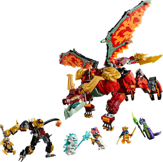 Lego - Wyldfyre's Transforming Dragon Mech | 821 Pcs | 8Y+