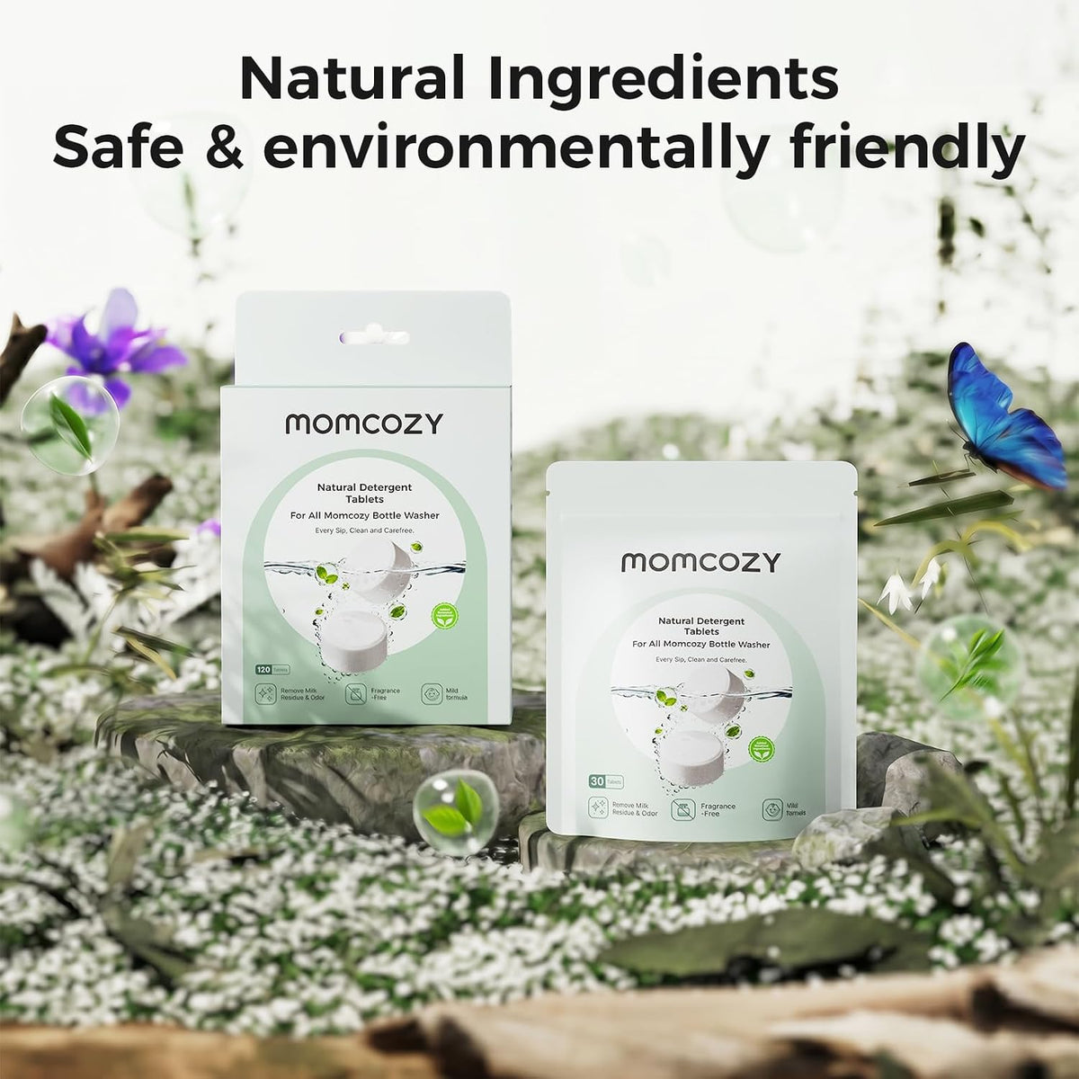 Momcozy Natural Detergent Tablets | 120 Tablets