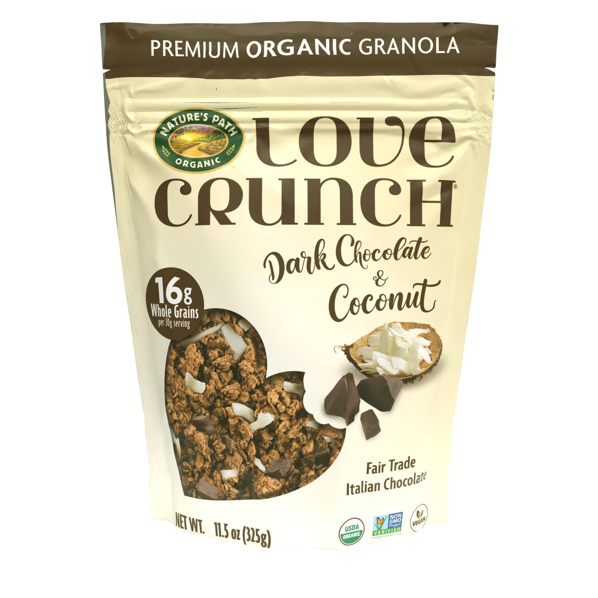 Nature's Path Love Crunch Dark Chocolate Macaroon Granola