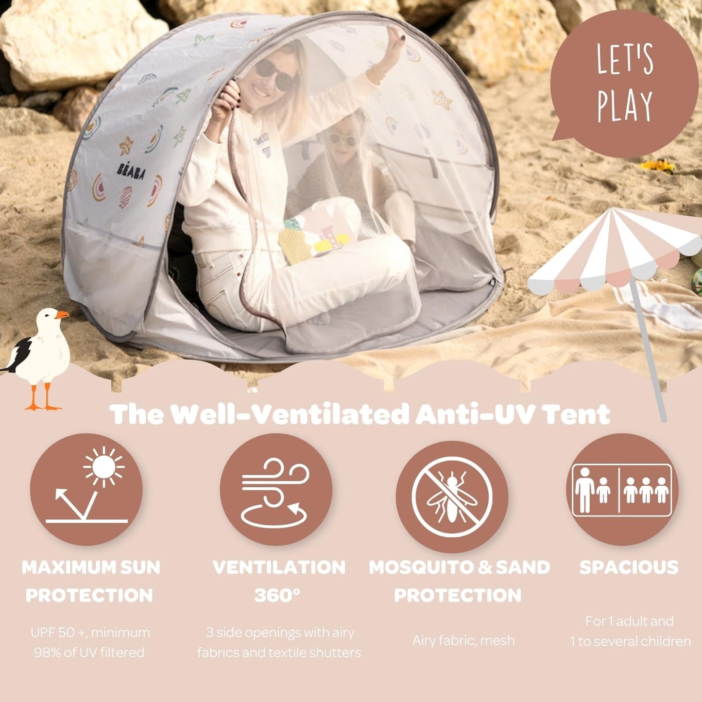 BEABA -  Kids Breezy UV Tent