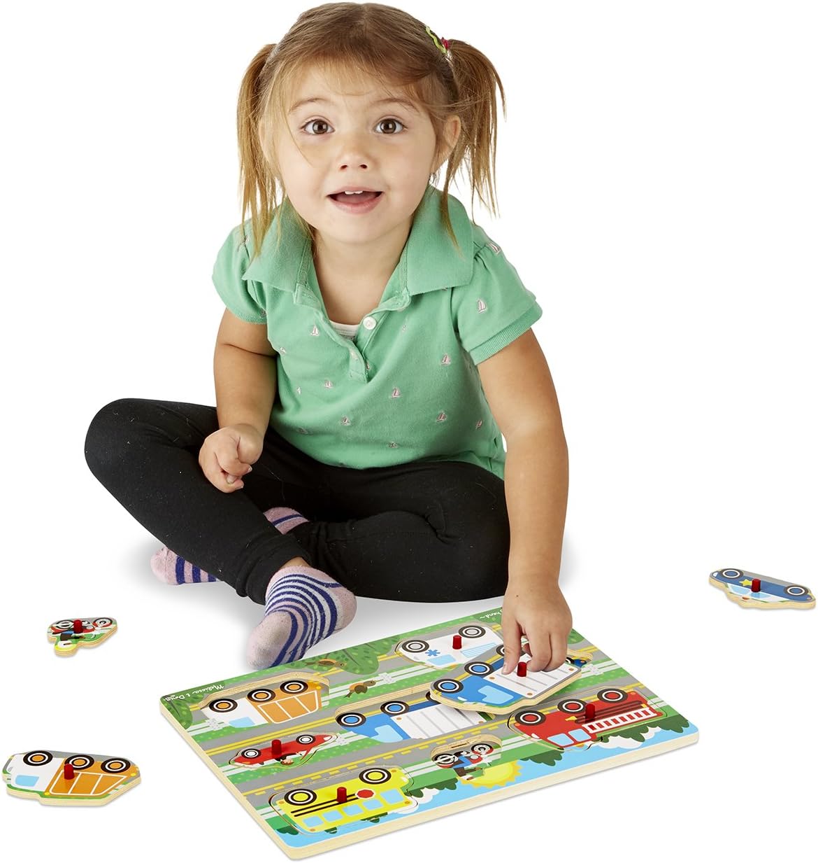 Melissa & Doug Vehicles Peg Puzzle