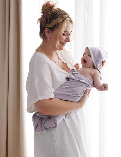 Momcozy Hooded Towel | 90x90 | Gray