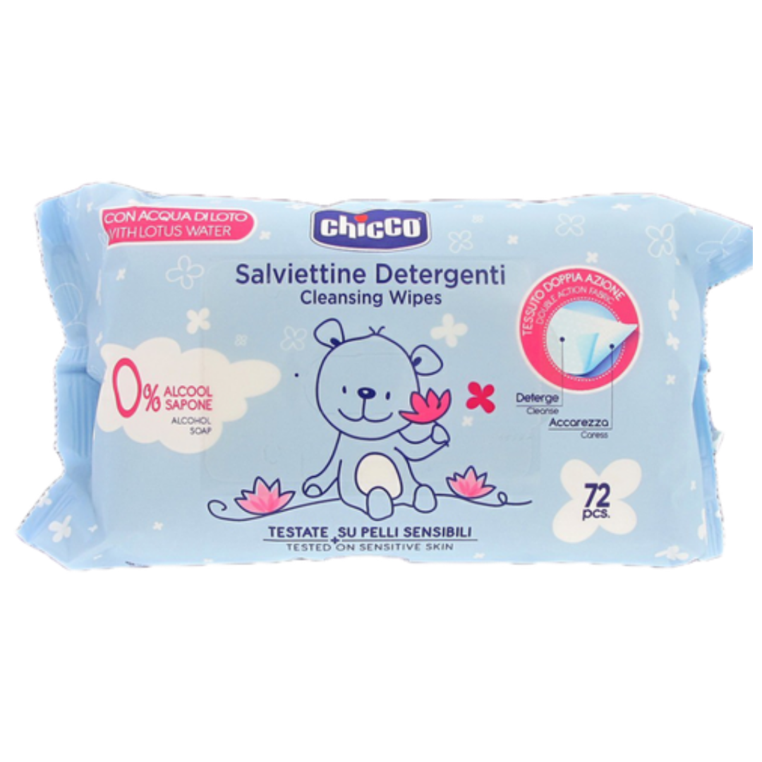 Chicco - Soft Cleaning Wipes | 72 Pieces Chicco - Soft Cleaning Wipes | 72 Pieces