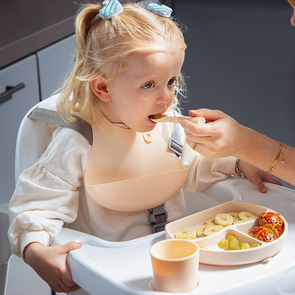 BabyJem Silicone Feeding Set Ecru