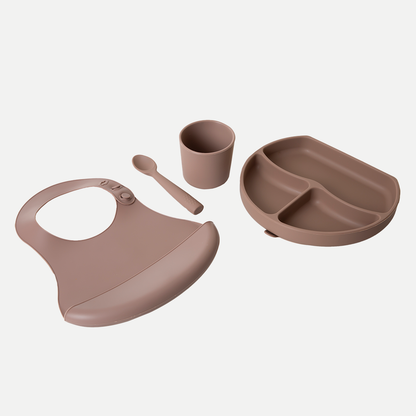 BabyJem Silicone Feeding Set Latte