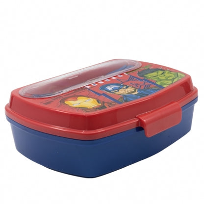 Stor - Funny Sandwich Box with Cutlery | AVENGERS INVINCIBLE FORCE
