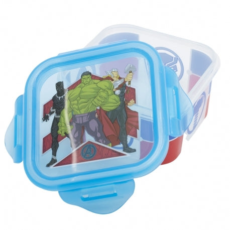 Stor - Square Hermetic Food Container - 290ml | AVENGERS HERALDIC ARMY
