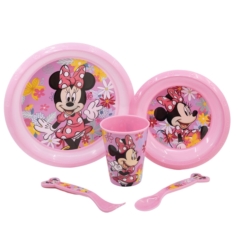 Stor - Easy Dinnerware 5pc Set with Cutlery | MINNIE MOUSE SPRING LOOK