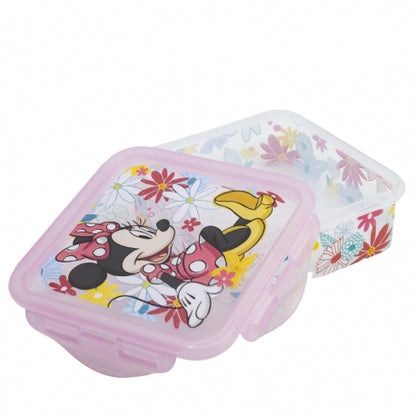 Stor - Square Hermetic Food Container - 500ml | MINNIE MOUSE SPRING LOOK