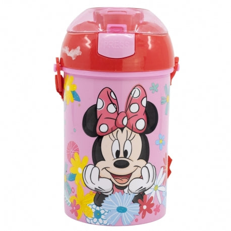 Stor - Pop Up Canteen Bottle - 450ml | MINNIE MOUSE SPRING LOOK
