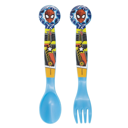Stor - Cutlery Set in Polybag | SPIDERMAN MIDNIGHT FLYER