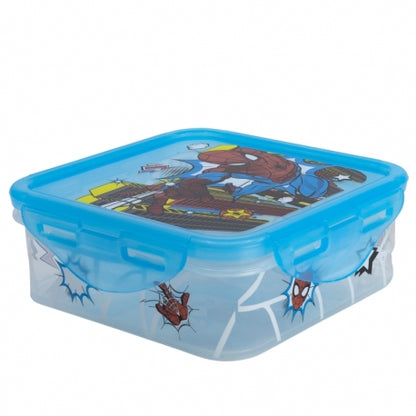 Stor - Square Hermetic Food Container - 500ml | SPIDERMAN MIDNIGHT FLYER