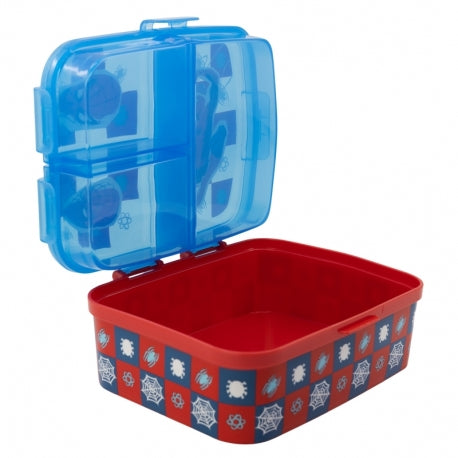 Stor - XL Multi compartment Sandwich Box | SPIDERMAN ARACHNID GRID Stor - XL Multi compartment Sandwich Box | SPIDERMAN ARACHNID GRID
