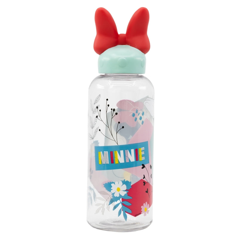 Stor - 3D Cozen Figurine Bottle 560ml | MINNIE MOUSE BEING MORE MINNIE