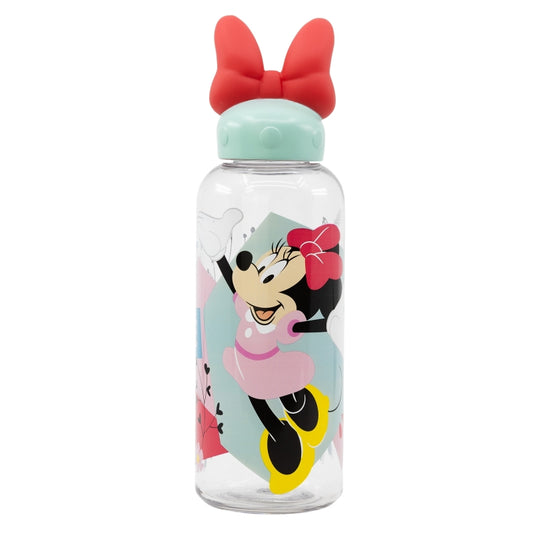 Stor - 3D Cozen Figurine Bottle 560ml | MINNIE MOUSE BEING MORE MINNIE