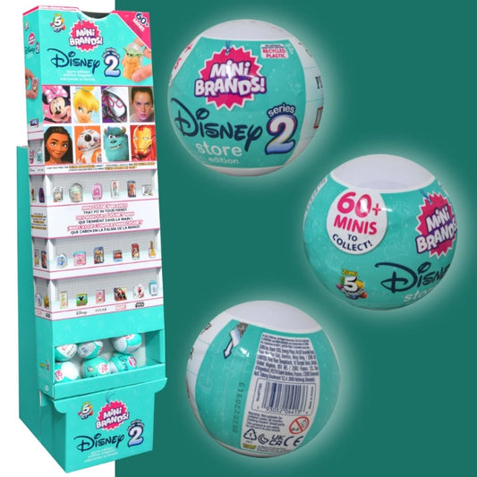 Mini Brands - Disney Store Series 2- 88 Pcs- Sidekick | 3Y+