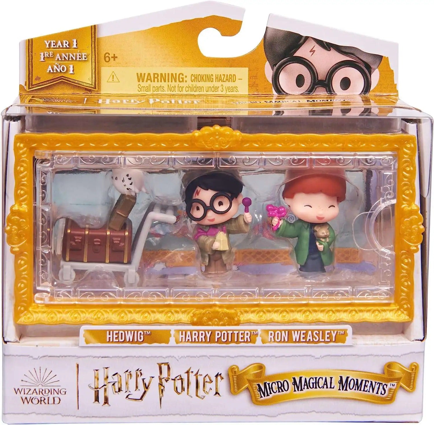 Wizarding World - Micro Magical Moments Hedwig, Harry Potter & Ron Weasley 1.5-Inch Mini Figure 3-Pack Wizarding World - Micro Magical Moments Hedwig, Harry Potter & Ron Weasley 1.5-Inch Mini Figure 3-Pack