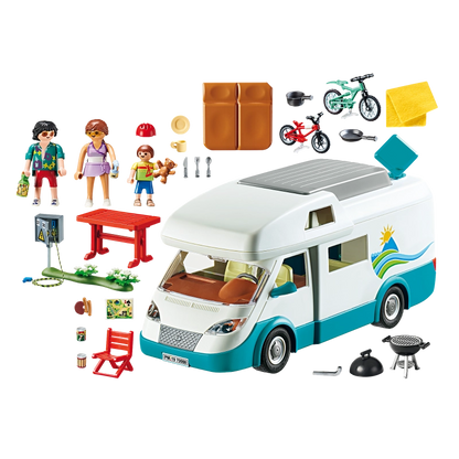 Playmobil - Family Camper Vehicle- 135 Pcs | 4Y+