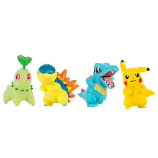 Pokemon - Battle Figure Multipack 4 Figures 2-Inch (Pikachu, Chikorita, Totodile, and Cyndaquil) | 4Y+ — BambiniJO Jordan
