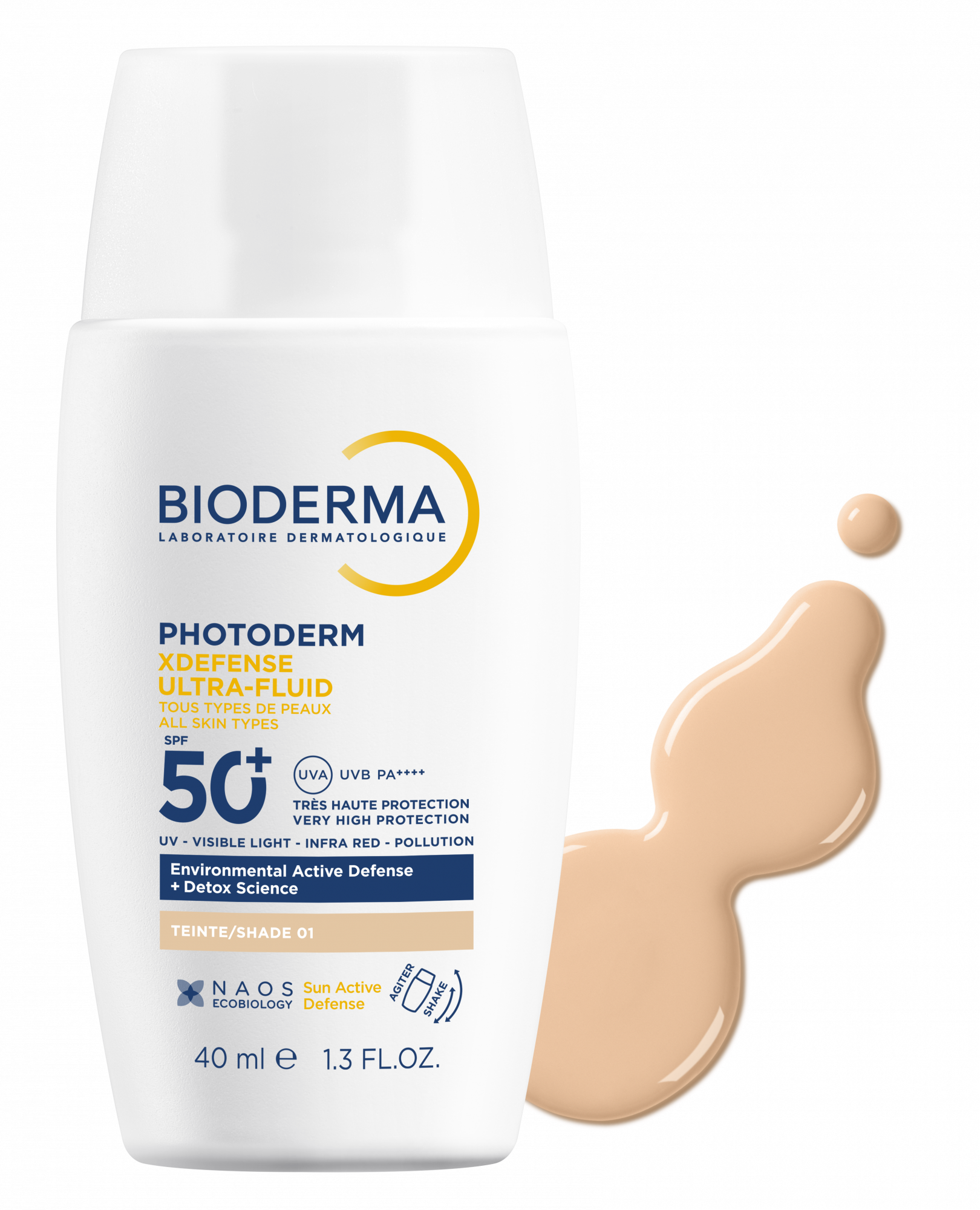 Bioderma Photoderm XDefense Ultra-Fluid SPF50+ Tinted Shade 01 40ml - texture