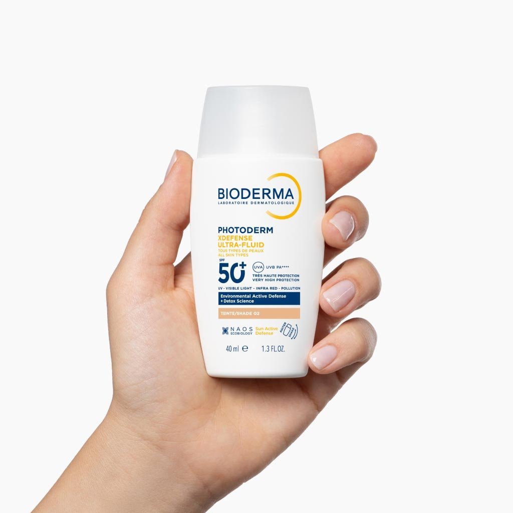 Bioderma - Photoderm XDefense سائل فائق SPF50+ بلون 02 بحجم 40 مل | حماية شمسية مزيلة للسموم بلون موحد Bioderma - Photoderm XDefense سائل فائق SPF50+ بلون 02 بحجم 40 مل | حماية شمسية مزيلة للسموم بلون موحد