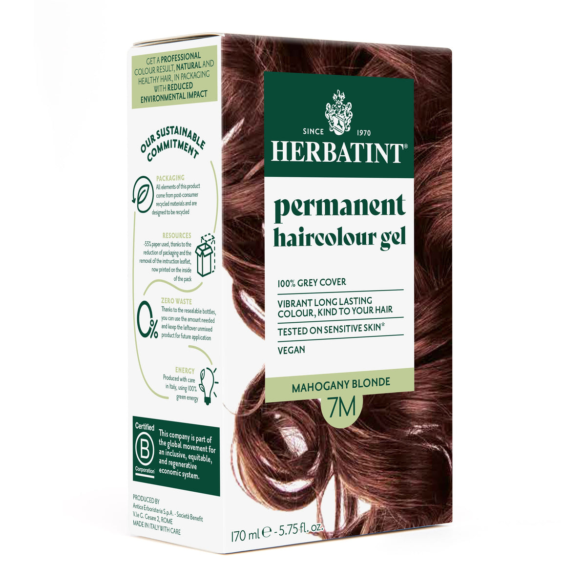 Herbatint 7M Mahogany Blonde permanent haircolour gel 170ml pack — BambiniJO Jordan