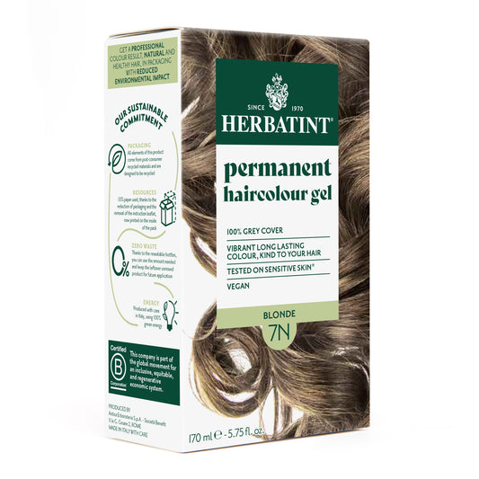Herbatint 7N Blonde permanent haircolour gel 170ml pack — BambiniJO Jordan