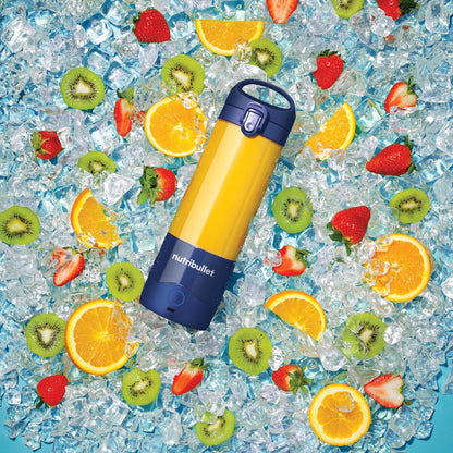 NutriBullet - Portable Cordless Blender with Handled Sip Lid | Navy | 475ml | 100W