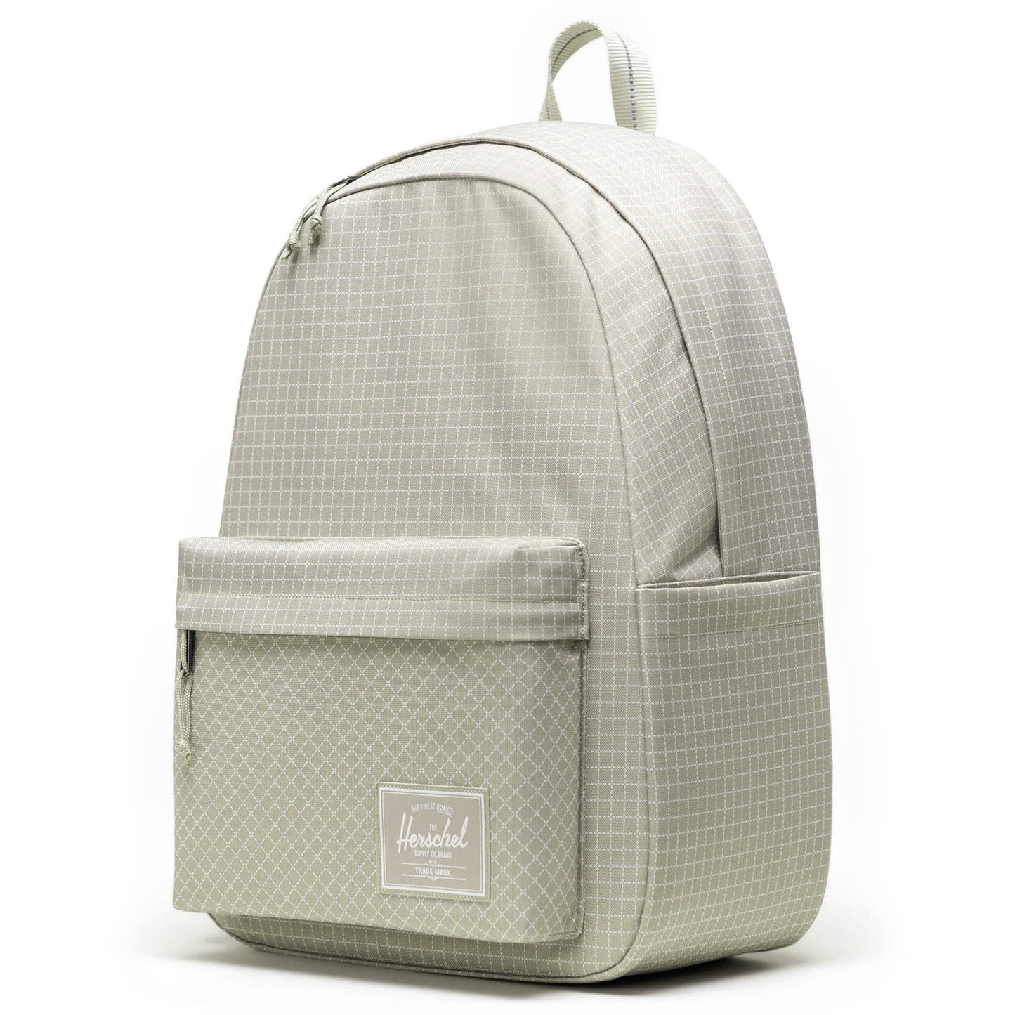 Herschel Classic XL Backpack in Grid - London Fog, side view