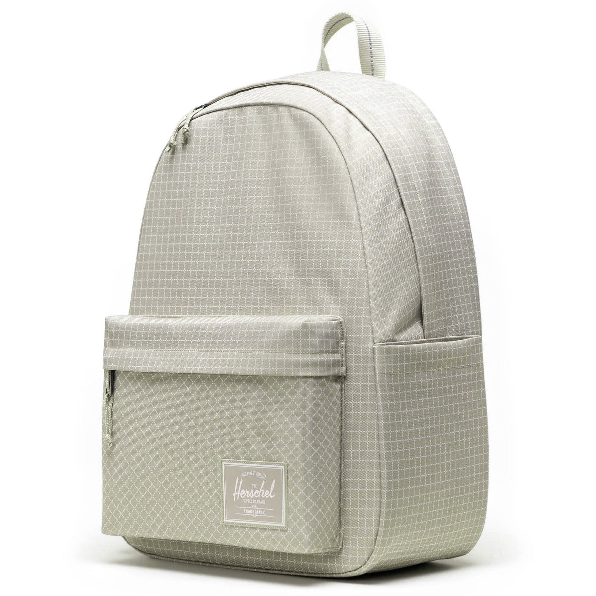 Herschel Classic XL Backpack in Grid - London Fog, side view