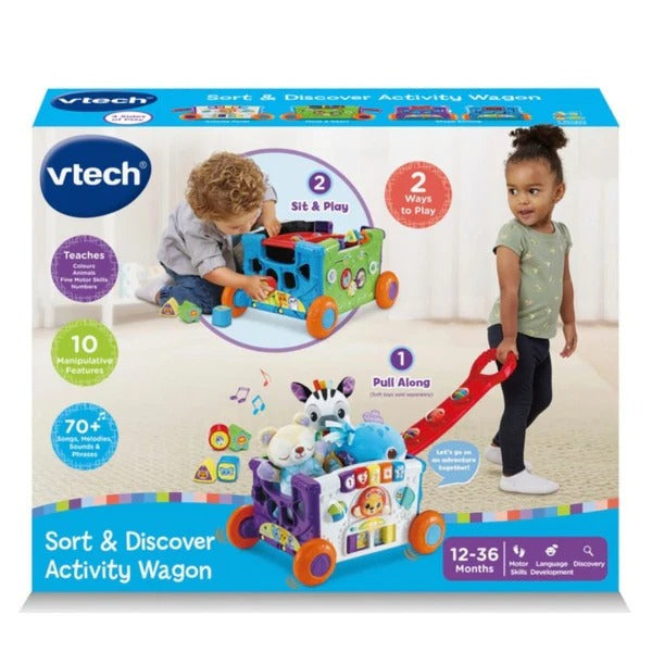 Vtech - Sort & Discover Activity Wagon | 1-3Y Vtech - Sort & Discover Activity Wagon | 1-3Y