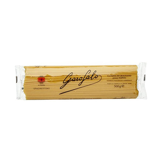 Garofalo Semolina Spaghettini No. 4 pasta 500g pack — BambiniJO Jordan
